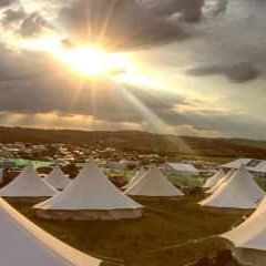 Tents and sun
